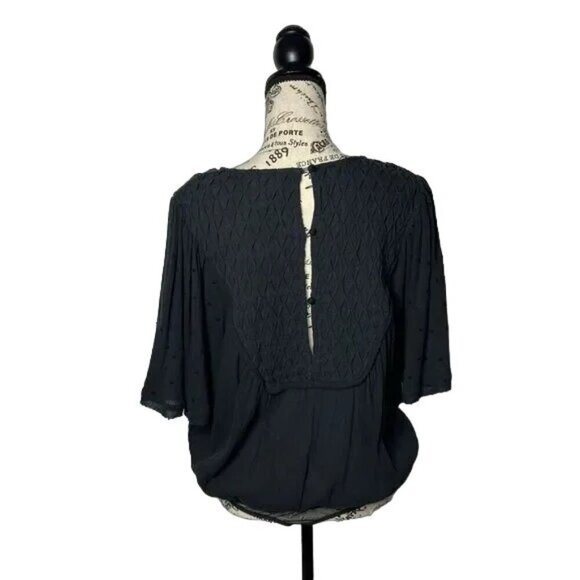 Free People Perfect Catch Black Thong Bodysuit - Picture 4 of 8